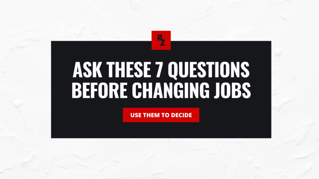 change jobs decide questions